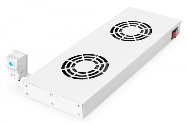 DIGITUS Unità di ventilazione sul soffitto per un'installazione variabile da 483 mm (19") - 276 m³/h