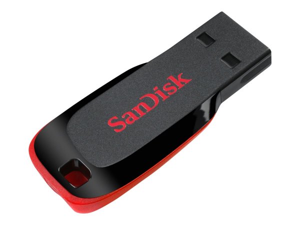 SanDisk Cruzer Blade - 32 GB - USB tipo A - 2.0 - Senza coperchio - 2,5 g - Nero - Rosso