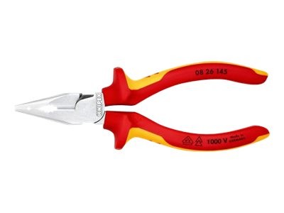 KNIPEX 0826145 - Pinze a becco lungo - Metallo - Plastica - Arancione - Rosso - 145 mm - 145 g