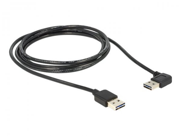 Delock 85557 - 2 m - USB A - USB A - USB 2.0 - 0,48 Gbit/s - Nero