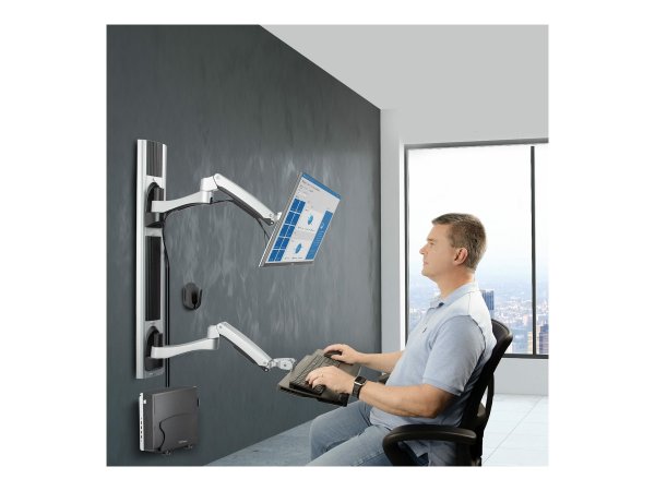 StarTech.com Workstation con montaggio a parete - supporto VESA per monitor da 32" (10kg) - supporto