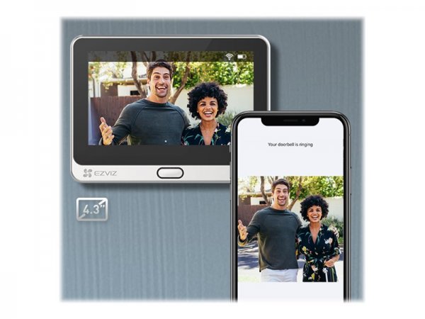 Hikvision EZVIZ DP2C video spioncino smart con campanello senza fili - 10,9 cm (4.3") - 2 MP - 1920