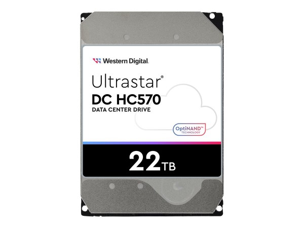 WD Ultrastar DH HC570 - 22 TB - 7200 Giri/min - 512 MB - 3.5" - SAS