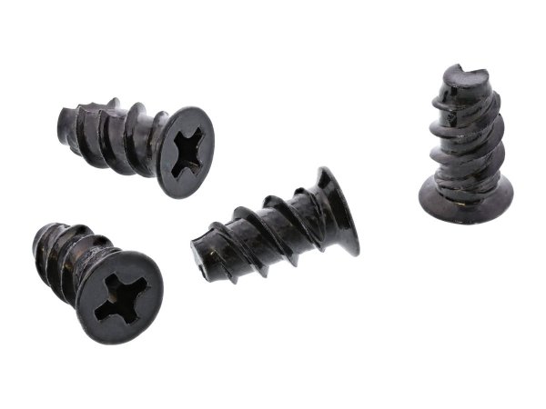 InLine Viti Ventole - 5,0x10,0mm - zincate - testa corce - nero - 50pz