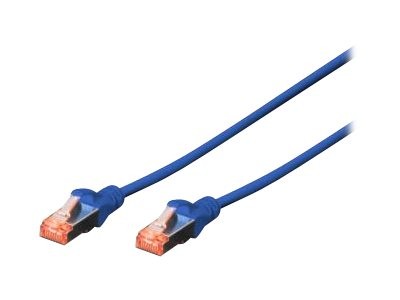 DIGITUS Cavo patch CAT 6 S/FTP - 0,25 m - Cat6 - S/FTP (S-STP) - RJ.5 - RJ-45 - Blu