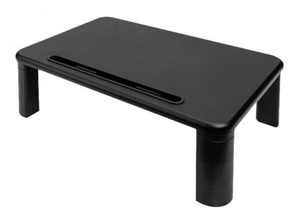 DIGITUS Ergonomic Monitor Riser - Supporto per computer portatile - Nero - 10 kg - 280 mm - 400 mm -