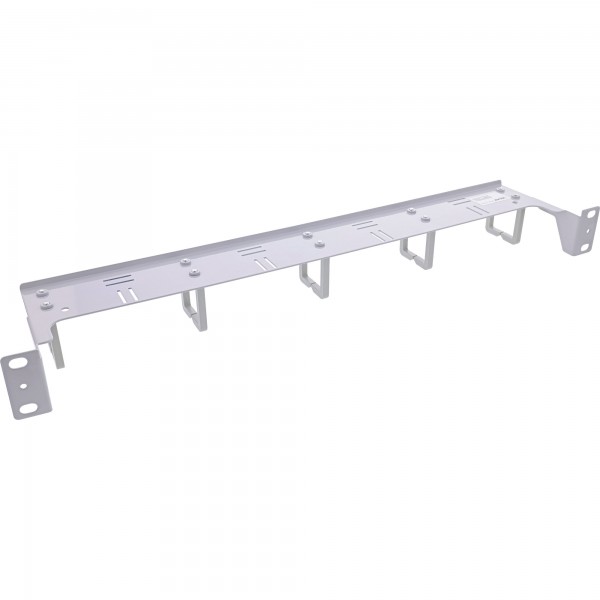 InLine Pannello gestione cavi 19" - 1U - 5 staffe - orizzontale - grigio
