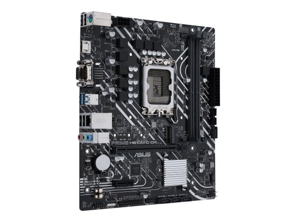 ASUS PRIME H610M-D D4 - Intel - LGA 1700 - Intel® Celeron® - Intel® Core™ i3 - Intel® Core™ i5 - Int