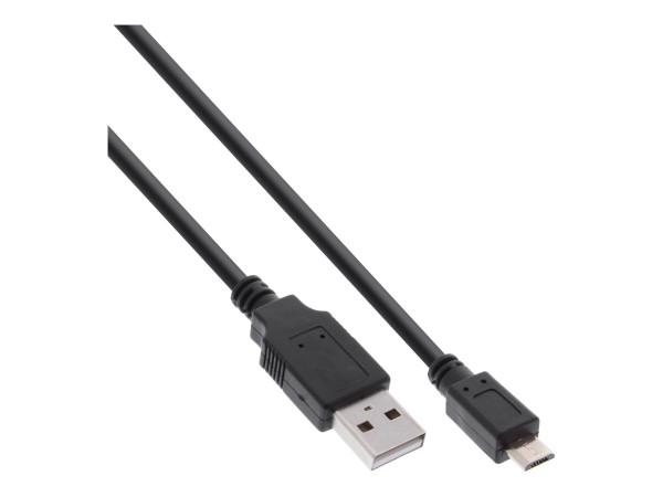 InLine Cavo USB 2.0 Micro - A m/ Micro B M - Ricarica Rapida - nero - 2m