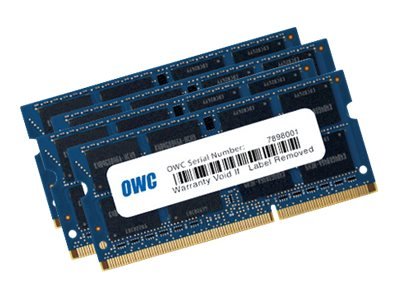 OWC 4x 8GB - 1600MHz - DDR3L - PC12800 - 32 GB - 4 x 8 GB - DDR3 - 1600 MHz - 204-pin SO-DIMM - Blu