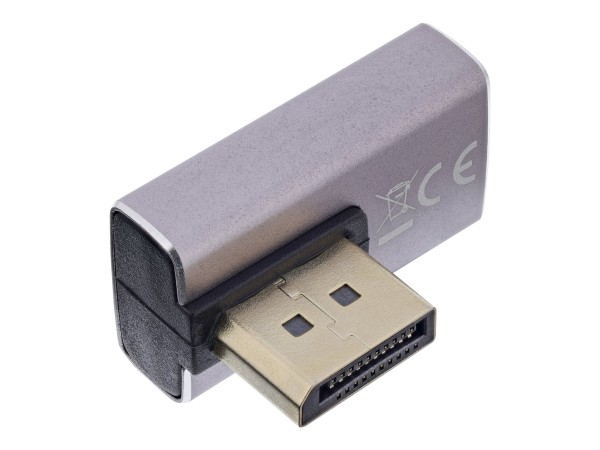 InLine Adattatore DisplayPort 1.4 - DisplayPort maschio/femmina - 90° verticale