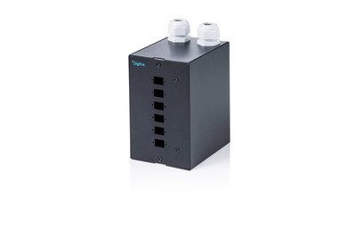 DIGITUS LWL Hutschienen 6 SC SX/LC DX verteiler schwarz - Cavo - Rete