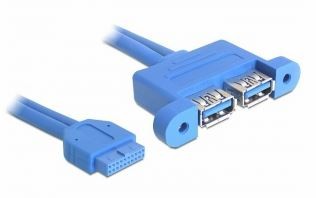 Delock USB 3. Header Buchse> 2 x 3.0 A - Cavo - Digitale/dati