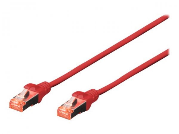 DIGITUS Cavo patch CAT 6 S/FTP - 5 m - Cat6 - S/FTP (S-STP) - RJ-45 - RJ-45 - Rosso