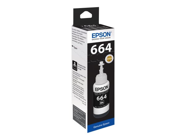 Epson T6641 Original Schwarz L100/L110/L200/L300/L355/L550 Indonesien 1 - Originale - Cartuccia di i