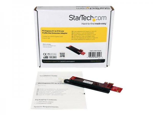 StarTech.com Adattatore di espansione slot PCI Express basso profilo da X1 a X16 - PCIe - PCIe - Ros
