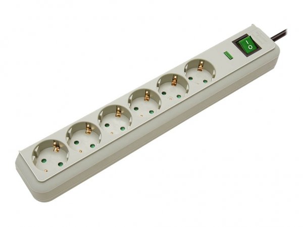 Brennenstuhl 1159750015 - 6 presa(e) AC - 16 A - 4500 A - Grigio - 1,5 m