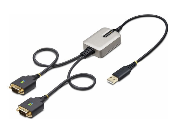 StarTech.com Cavo da USB a seriale a 2 porte da 60 cm - Viti/dadi DB9 intercambiabili - ritenzione C