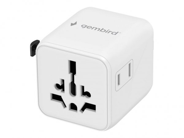 Gembird TPA-INT-01-W Universal travel power adapter white