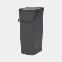 Brabantia SORT & GO RECYCLE BIN - 40 L - Rettangolare - Grigio - 267 mm - 341 mm - 620 mm