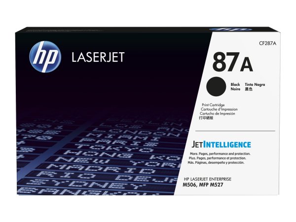 HP Cartuccia Toner originale nero LaserJet 87A - 8550 pagine - Nero - 1 pz