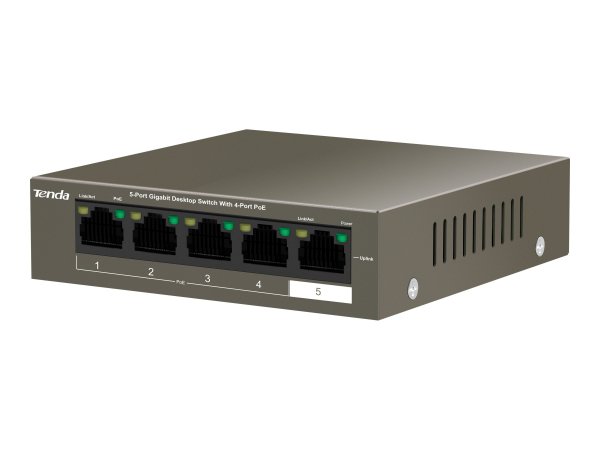 Tenda TEG1105P-4-63W-EU - Gigabit Ethernet (10/100/1000) - Supporto Power over Ethernet (PoE)