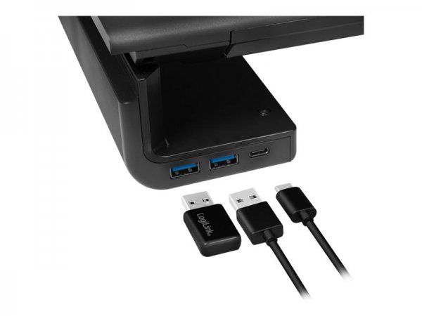 LogiLink BP0141 - Supporto multimediale - Nero - Metallo - Plastica - Universale - 25 kg - Manuale