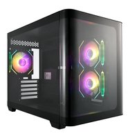 FSP S380-BA - Micro Tower - PC - Schwarz - micro ATX - Mini-ITX - SPCC - Gehärtetes Glas - Torre - A