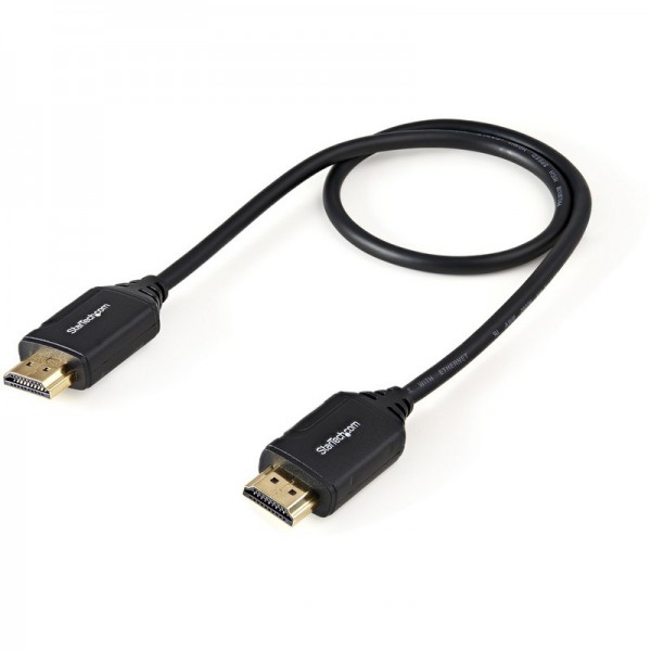 StarTech.com Cavo HDMI ad alta velocità Premium con Ethernet - 4K 60Hz - 0,5 m - 0,5 m - HDMI tipo A