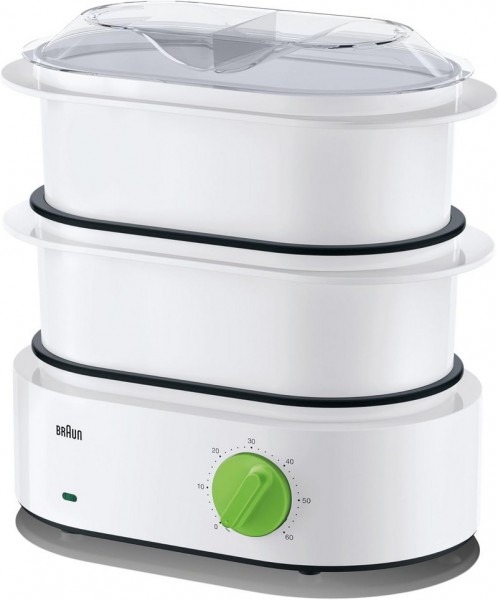 Braun FS 3000 - 2 cestello/i - Verde - Bianco - Superficie piana - Manopola - Frontale - 2 L