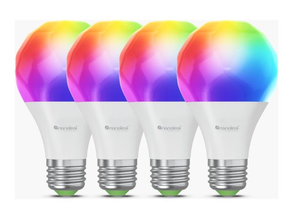 Nanoleaf Essentials Matter WLAN Smart Bulb E27 LED-Leuchtmittel 4 Stück