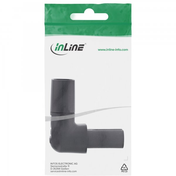 InLine adattatore di rete IEC 60320 C8 / C7 - a 2 poli ad angolo sup./inf