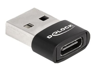 Delock USB 2.0 Adapter Typ-A Stecker zu Type-C Buchse schwarz A C - Adattatore - Digitale/dati