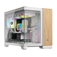 Corsair 2500X weiss/hellbraun Tempered Glass x 2 - Torre - ATX