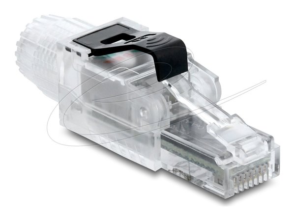Delock RJ45 Stecker feldkonfektionierbar Cat.6a ungeschirmt - Cavo - Rete