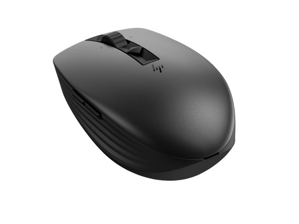 HP Mouse silenzioso ricaricabile 710 - Ambidestro - RF senza fili + Bluetooth - 3000 DPI - Nero