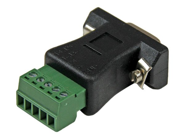StarTech.com RS422 RS485 Serial DB9 -> Terminal Block Adapter - Nero