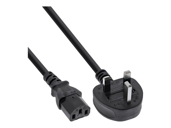 InLine Cavo alimentazione Internaz. - spina Inghilterra presa C13 - 1,8m