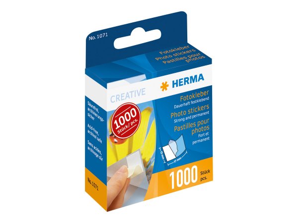HERMA 1071 - Bianco - 17 mm - 12 mm - 1000 pz - Solvente