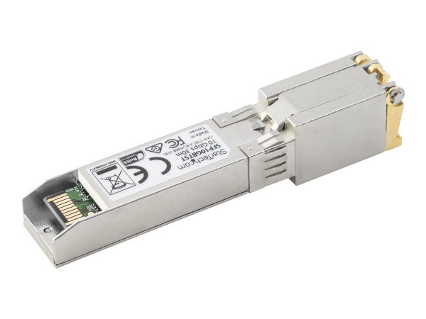 StarTech.com Modulo Ricetrasmettitore in Rame SFP+ RJ45 10 Gigabit Conforme MSA - 10GBASE-T - Rame -