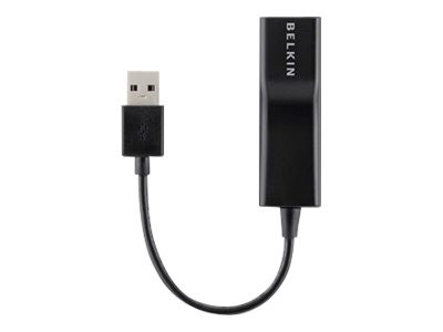 Belkin F4U047BT - RJ-45 - USB 2.0 Type-A - Nero