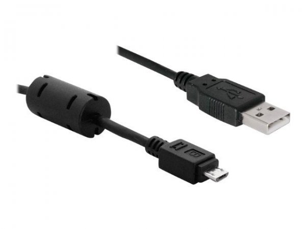 Delock Cable USB 2.0 A to USB-micro B - 3m - 3 m - USB A - Micro-USB B - Nero