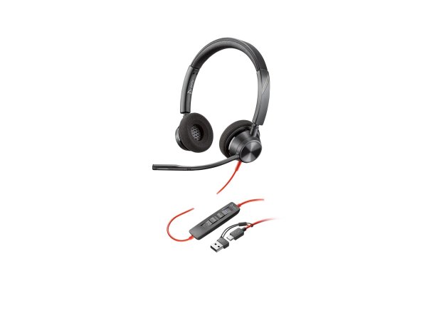 Poly HP Poly Cuffie stereo Poly Blackwire 3320 con connettore USB-C - certificate per Microsoft Team