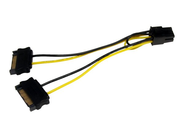 StarTech.com 6in SATA Power to 6 Pin PCI Express Video Card Power Cable Adapter