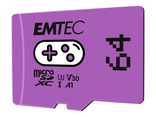EMTEC ECMSDM64GXCU3G - 64 GB - MicroSDXC - UHS-I - 100 MB/s - Class 3 (U3) - V30