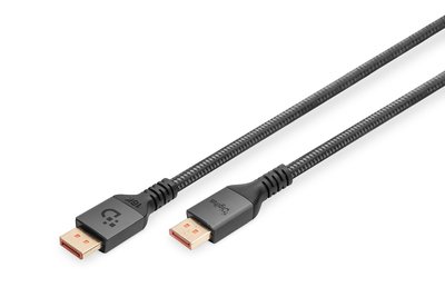 DIGITUS DisplayPort Anschlusskabel 16K schwarz - Cavo - Digitale/display/video