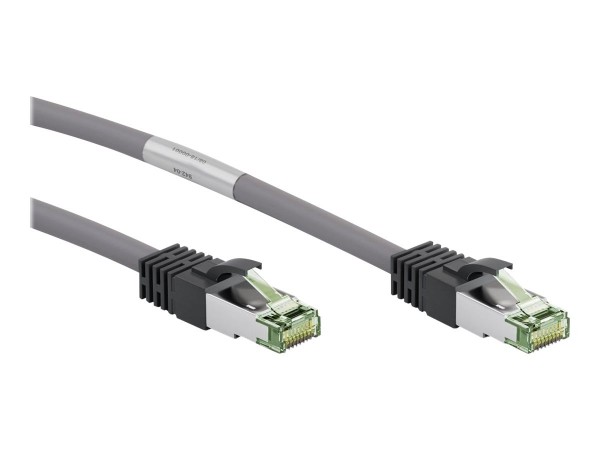 Goobay 55137 - 2 m - Cat8.1 - S/FTP (S-STP) - RJ-45 - RJ-45 - Grigio