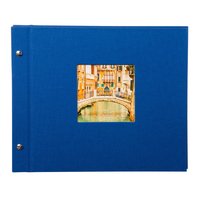 Goldbuch Bella Vista - Blu - 40 fogli - Rilegatura all'inglese - Poliuretano - Carta - Nero - 300 mm