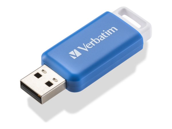 Verbatim V DataBar - 64 GB - USB tipo A - 2.0 - Lamina di scorrimento - 9,1 g - Blu