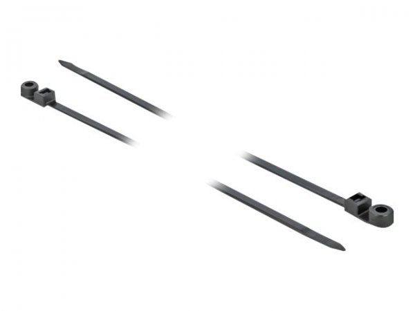 Delock 18953 - Fascetta con inserimento in parallelo - Poliammide - Nero - -40 - 85 °C - 400 mm - 7,